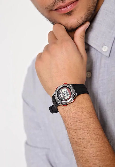 Casio Casio Collection W-211-1B , наручные мужские часы фото под углом