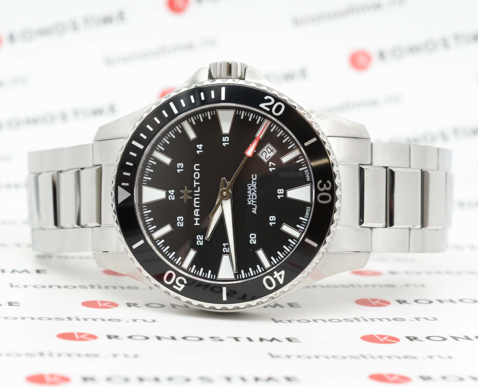 Hamilton Hamilton Khaki Navy Scuba Auto H82335131 , наручные мужские часы фото под углом