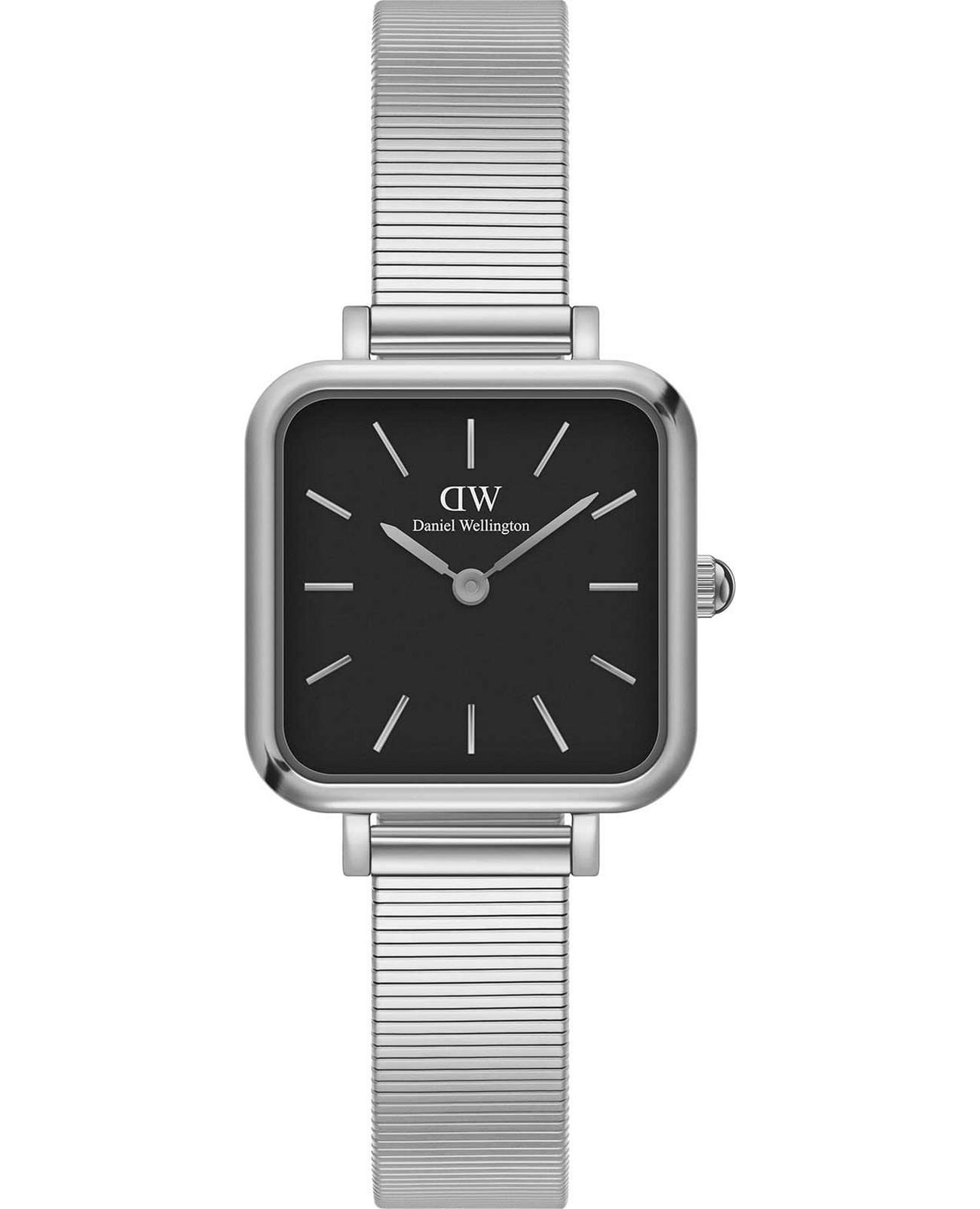 Daniel Wellington Daniel Wellington Quadro Studio DW00100522  DW00100522 кварцевые женские часы черный циферблат, браслет нержавеющая сталь — вид спереди