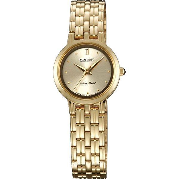 Orient Orient UB9C003C (FUB9C003C)  FUB9C003C  женские часы желтый циферблат, браслет  — вид спереди